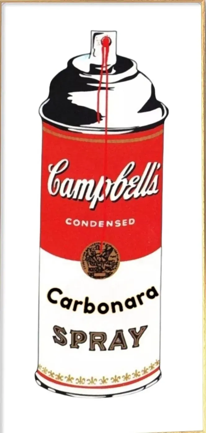 Opera di RO5: bomboletta spray Carbonara